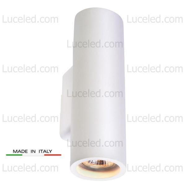 APPLIQUE-IN-GESSO-CILINDRICO-PORTALAMPADA-ATTACCO-GU10-UP-DOWN-WALL-LIGHT-A-MURO-182238351016-2