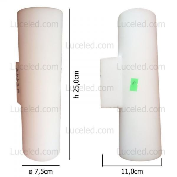 APPLIQUE-IN-GESSO-CILINDRICO-PORTALAMPADA-ATTACCO-GU10-UP-DOWN-WALL-LIGHT-A-MURO-182238351016-6