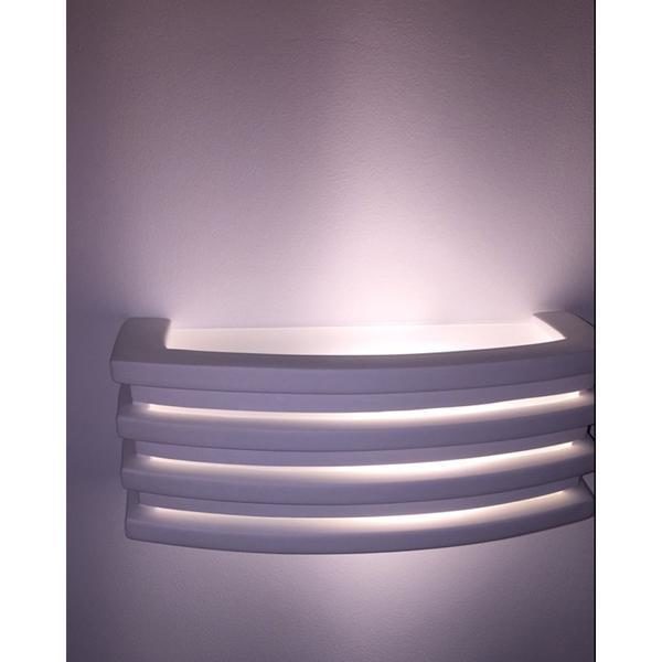 APPLIQUE-IN-GESSO-DA-PARETE-CON-ATTACCO-E14-LAMPADA-CON-VETRO-SOPRA-E-SOTTO-182356292068-5