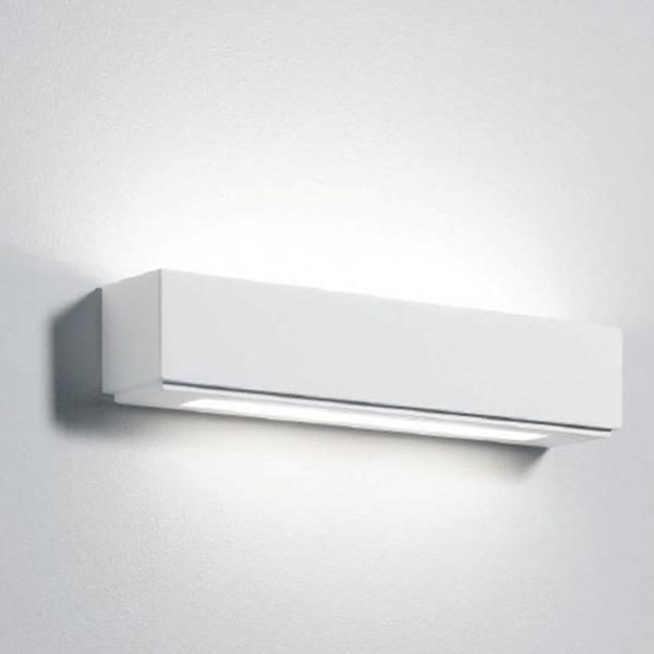 APPLIQUE-IN-GESSO-LAMPADA-A-PARETE-MODERNO-ATTACCO-2-G9-DOPPIO-VETRO-WALL-LIGHT-172411827063