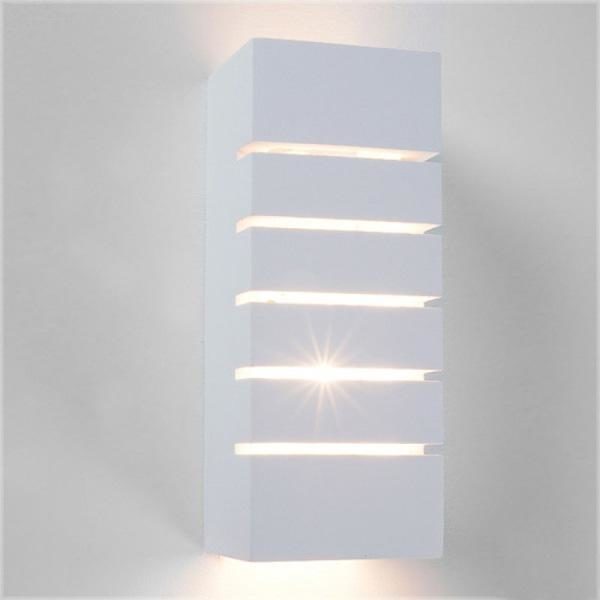 APPLIQUE-IN-GESSO-LAMPADA-A-PARETE-MODERNO-ATTACCO-G9-5-TAGLI-WALL-LIGHT-A-MURO-182355716969-4