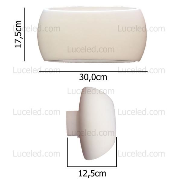 APPLIQUE-IN-GESSO-MODERNO-CON-PORTALAMPADA-ATTACCO-E27-UP-DOWN-WALL-LIGHT-A-MURO-182238242939-11