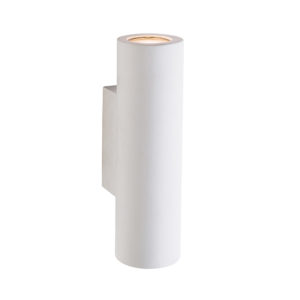 Aplique de pared de yeso de forma cilíndrica, GU10 UP DOWN WALL LIGHT Art.8443r
