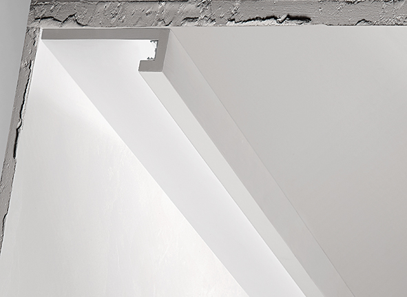 ganador Mantenimiento revelación 4 Molduras de yeso para luz indirecta y instalación en techo 3 metros  DS5008 – Luceled