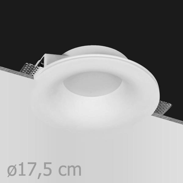 PORTA-FARETTO-DA-INCASSO-IN-GESSO-A-SCOMPARSA-ROTONDO-BOMBATO-ART49-PER-FARETTI-182458396047