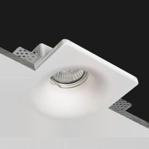 Foco empotrado de yeso, de forma sinuosa, para focos GU10 Art.CSF045