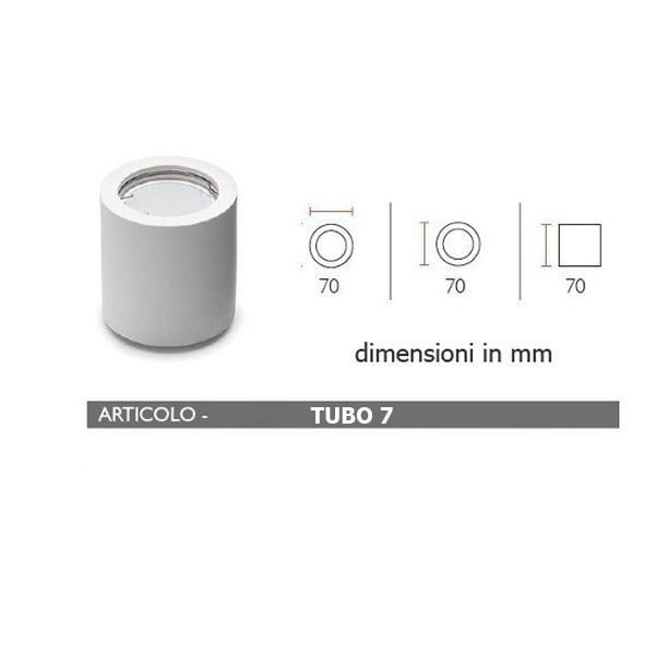 PORTA-FARETTO-IN-GESSO-LAMPADA-A-PLAFONE-MODERNO-GU10-PLAFONIERA-TUBO-3-MISURE-182408012366-3