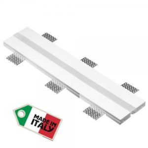 Perfil linear en yeso empotrable para tiras LED, 1 metro Art.3125